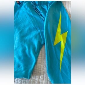 Aviator Nations Women’s Medium Sweatpants with lightning bolt